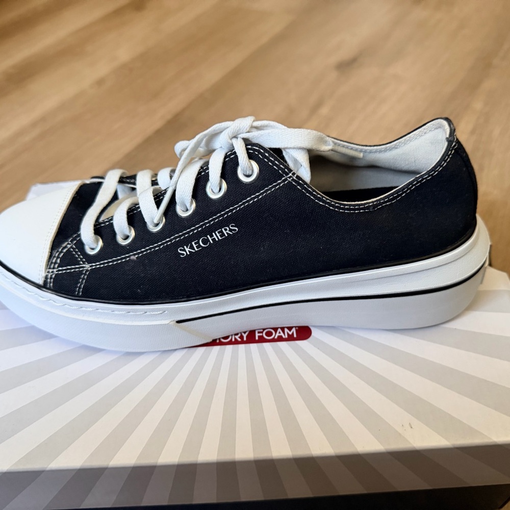 Skechers Black and White Sneakers